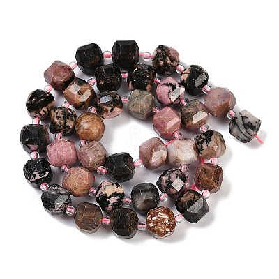 Natural Rhodonite Beads Strands G-B125-O07-01-1