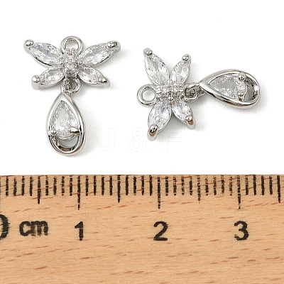 Brass Micro Pave Cubic Zirconia Pendants LS-KK-C107-18A-P-1
