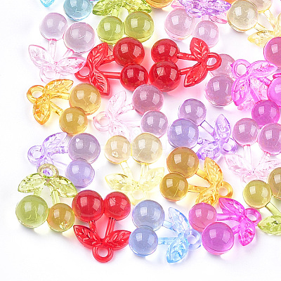 Transparent Acrylic Pendants X-TACR-T005-10-1