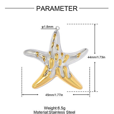 304 Stainless Steel Pendants STAS-OY019-29G-1