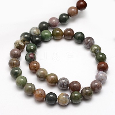 Natural Indian Agate Round Beads Strands LS-G-F243-01-6mm-1