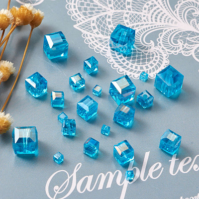 Electroplate Glass Beads Strands EGLA-TA0001-03E-1