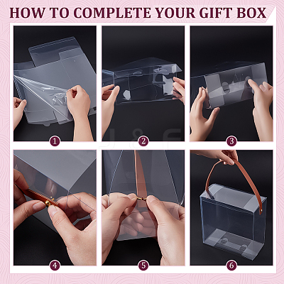 Transparent Plastic Bag Gift Packaging CON-WH0085-104B-1