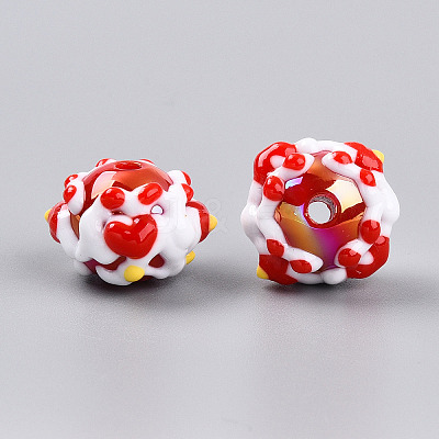 Opaque Acrylic Beads SACR-YW0002-01A-1