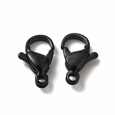 Spray Painted 304 Stainless Steel Lobster Claw Clasps STAS-R120-01E-02-1