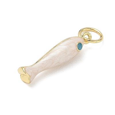 Brass Enamel Pendants KK-CBA6980-11G-1