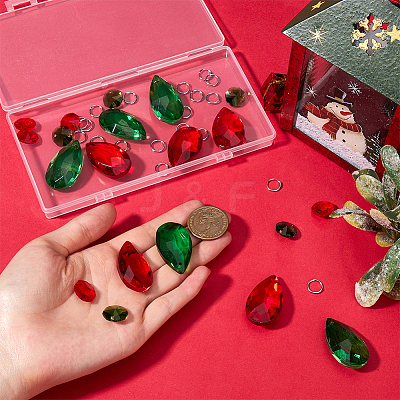 DIY Christmas Themed Cone Suncatcher Making Kits DIY-SP0001-35-1
