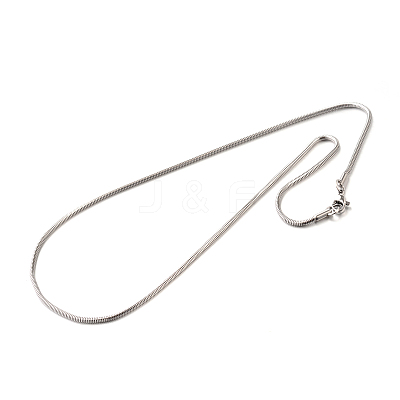 Tarnish Resistant 304 Stainless Steel Snake Chain Necklaces STAS-M174-005P-2.0-1