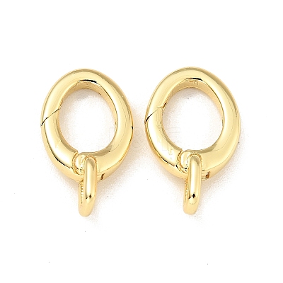 Brass Spring Gate Rings X-KK-G416-59G-1