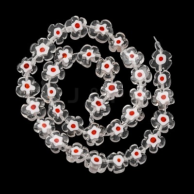 Handmade Millefiori Lampwork Beads Strands LAMP-G164-03M-1