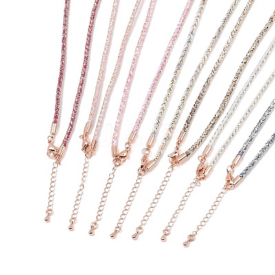 2.5MM Round Nylon Cotton Cord Necklace Making NJEW-C106-01RG-1