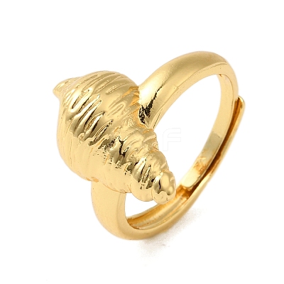 Brass Adjustable Rings for Women RJEW-A048-07G-1