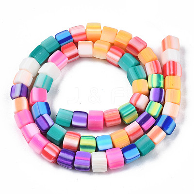 Handmade Polymer Clay Beads Strands CLAY-N008-060-05-1