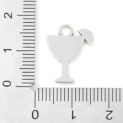 Tibetan Style Cocktail Glass Alloy Pendants LS-TIBEP-Q054-03AS-RS-1