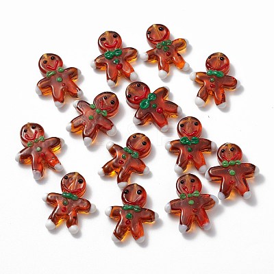 Handmade Lampwork Beads Strands LAMP-N021-025-1