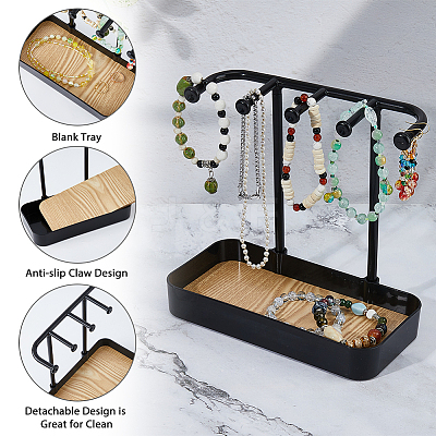 Plastic Earring Display Stands EDIS-WH0016-063A-1