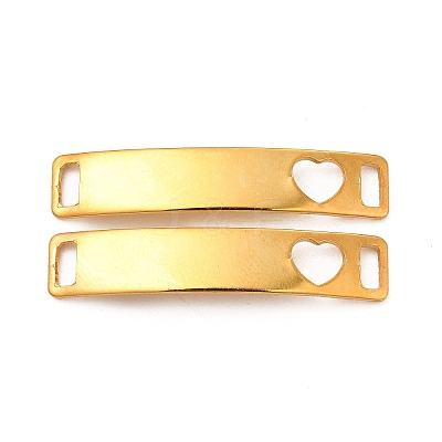 201 Stainless Steel Connector Charms STAS-D244-31G-B-1