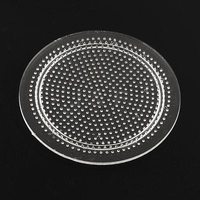 Flat Round Pegboards for 3x2.5mm Mini Fuse Beads DIY-Q009-06-1