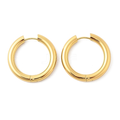 202 Stainless Steel Huggie Hoop Earrings EJEW-O087-08N-G-1