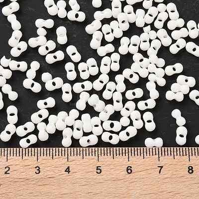 Rubberized Style Glass Seed Beads SEED-Z003-01J-1