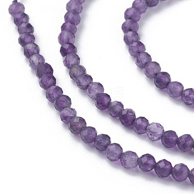 Natural Amethyst Beads Strands X-G-F619-12-3mm-1
