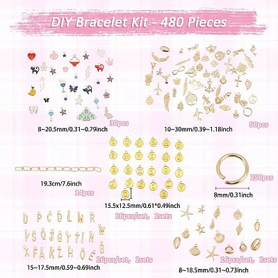 DIY Bracelets Making Kit DIY-GL0007-14-1