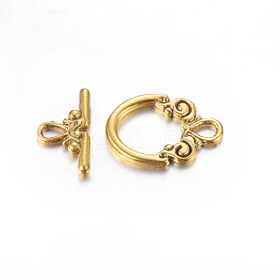 Tibetan Style Toggle Clasps GLF1009Y-NF-1