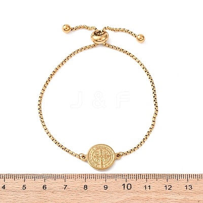 304 Stainless Steel Box Chain Slider Bracelets BJEW-B163-01G-1