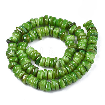 Natural Trochid Shell/Trochus Shell Beads Strands SHEL-S258-081-B05-1