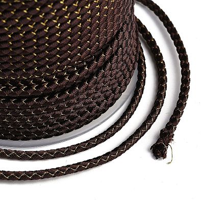 11M Polyester Braided Cord with Cotton Core & Metallic Thread OCOR-Z006-01-06-1