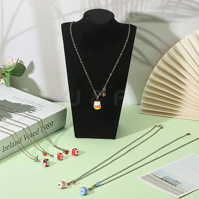 6Pcs Brass Necklaces NJEW-CA00002-1