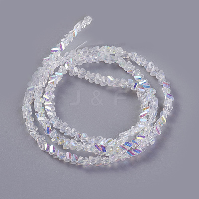 Electroplate Glass Beads Strands EGLA-E057-01A-05-1
