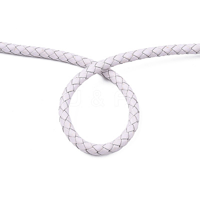 Braided Cowhide Leather Cord NWIR-N005-01R-4mm-1