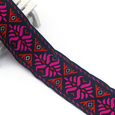 Flat Ethnic Style Embroidery Polyester Ribbons PW-WG39693-13-1