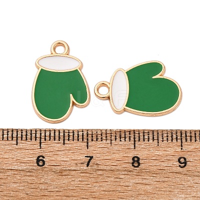 Christmas Alloy Enamel Pendants ENAM-K080-01C-G-1