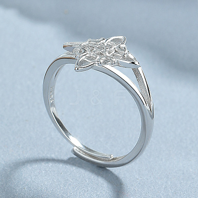 Witch Knot 925 Sterling Silver Finger Rings for Women FS-WG40E9F-01-1
