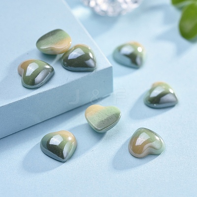 Opaque Glass Cabochons GGLA-S038-08D-10x10-1