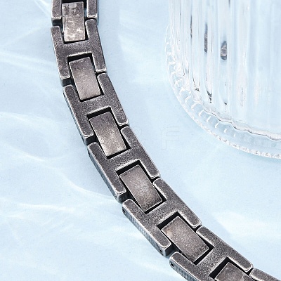 201 Stainless Steel Panther Chain Bracelets BJEW-B078-161AS-1