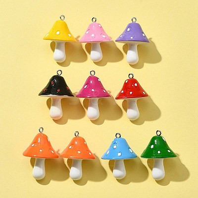 10Pcs Resin Pendants RESI-FS0001-62-1