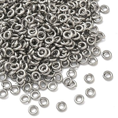 Tarnish Resistant 304 Stainless Steel Open Jump Rings X-STAS-E067-07-4mm-1