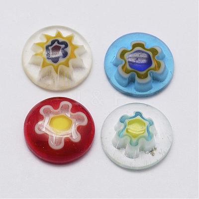 Handmade Millefiori Glass Cabochons G-F346-03-1