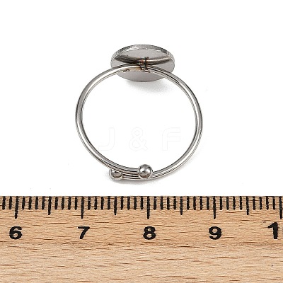 304 Stainless Steel Cuff Ring Components STAS-D372-02P-03-1
