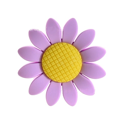 Sunflower Food Grade Silicone Beads PW-WG58598-04-1