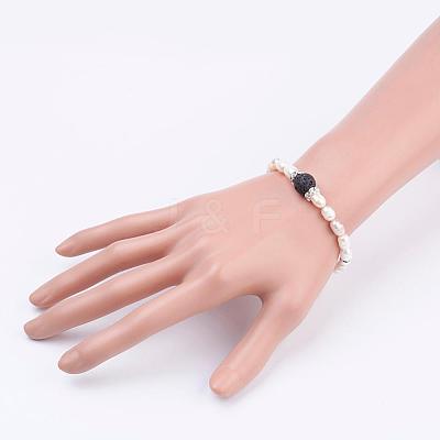 Freshwater Pearl Bracelets BJEW-JB03319-1