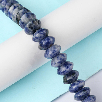 Natural Blue Spot Jasper Beads Strands G-F743-05B-1