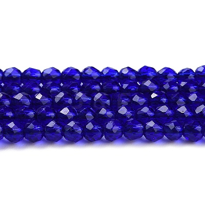 Transparent Glass Beads Strands X-GLAA-H021-04-09-1