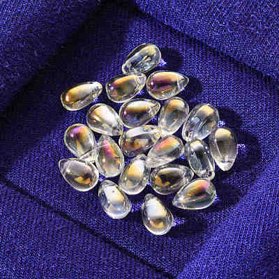 20Pcs Transparent Spray Painted Glass Charms GLAA-YW0001-03B-1