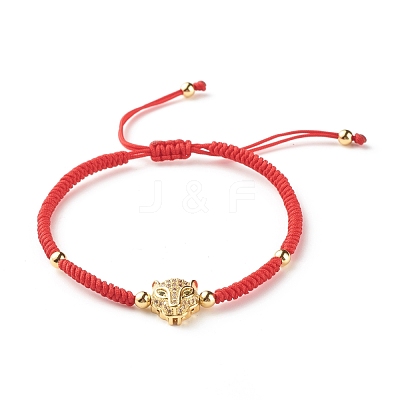 Natural Crackle Quartz & Lava Rock Braided Bead Bracelets Set BJEW-JB07212-04-1