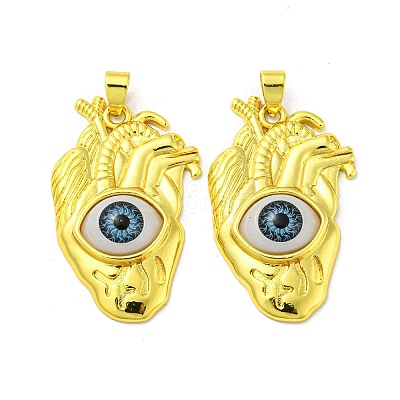 Real 18K Gold Plated Brass Pendants KK-L209-001G-02-1