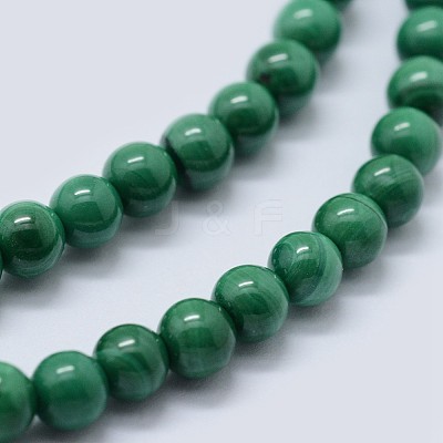 Natural Malachite Beads Strands G-F571-27AB1-5mm-1